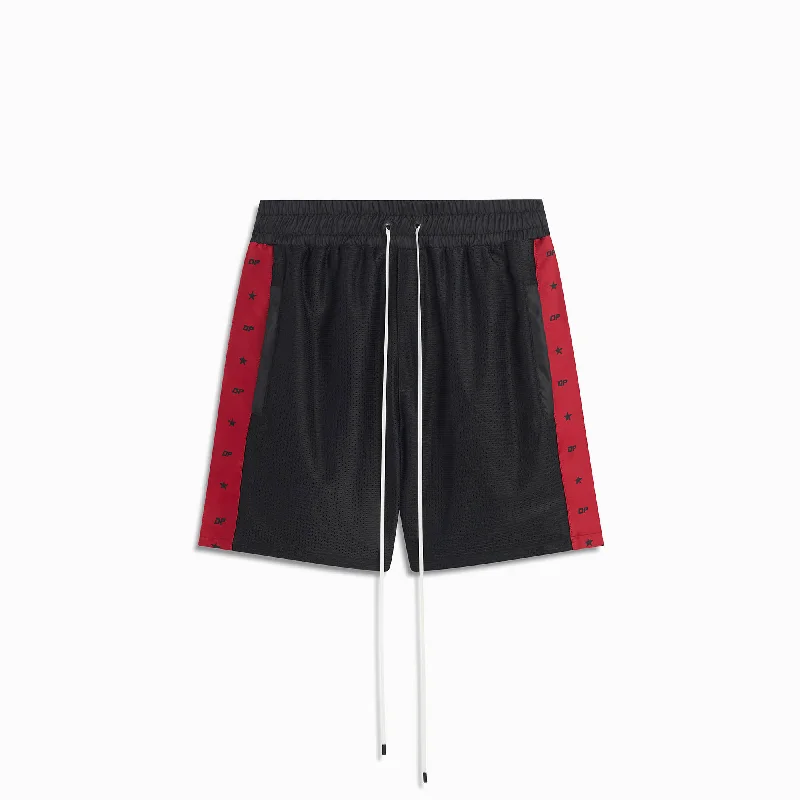 DP all-star mesh gym short / black + red