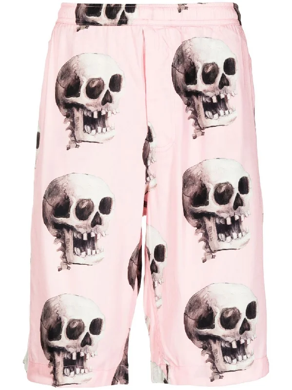 Skull Graphic-Print Bermuda Shorts