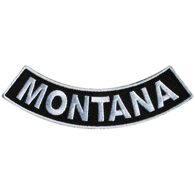 Hot Leathers Montana 4” X 1” Bottom Rocker Patch PPM5052