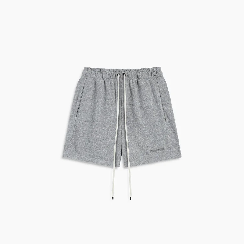 loop terry standard sweatshort / heather grey