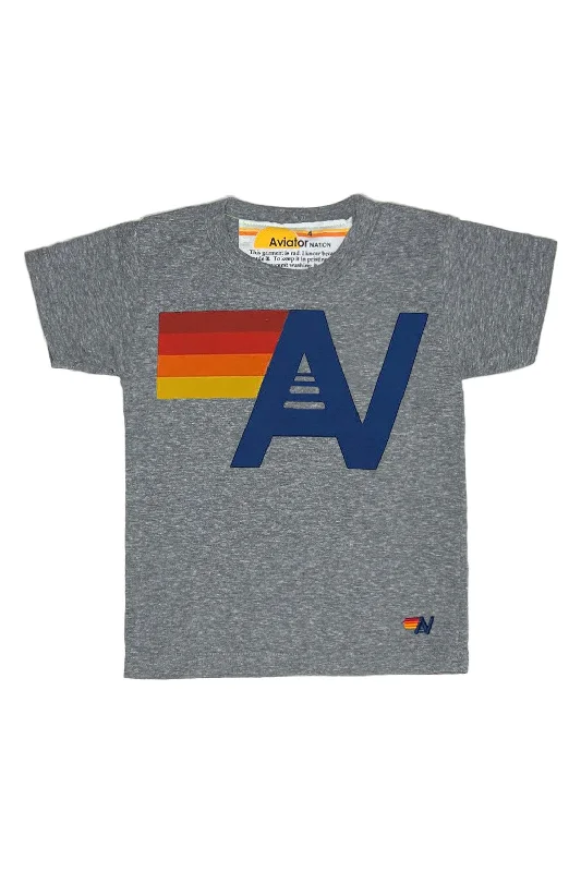 KID'S LOGO TEE - HEATHER GREY