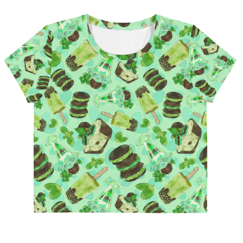 Choco Mint Crop Top