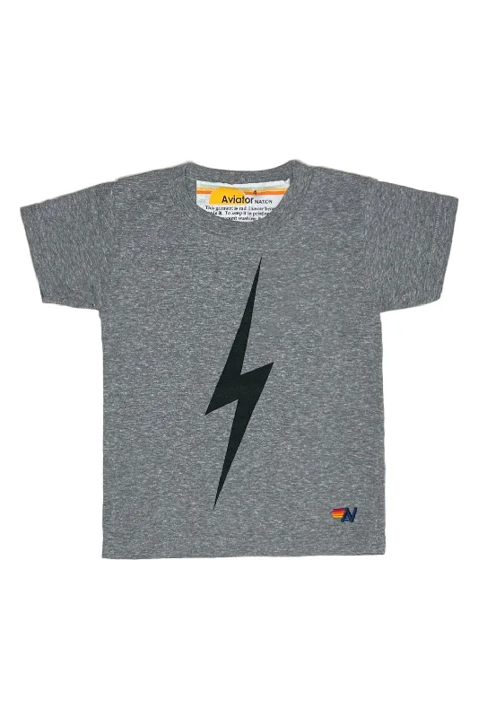 KID'S BOLT TEE - HEATHER GREY