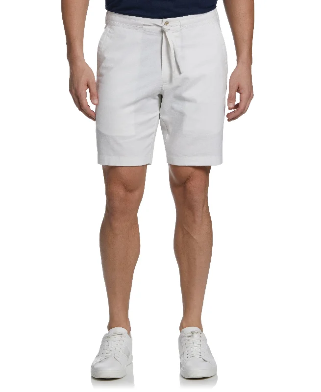 Linen Blend Cross Dye Short