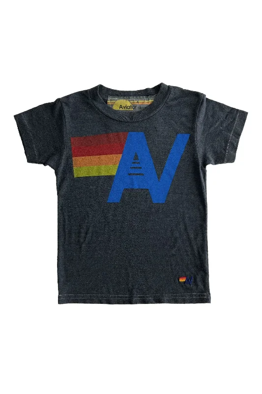 KID'S LOGO TEE - CHARCOAL