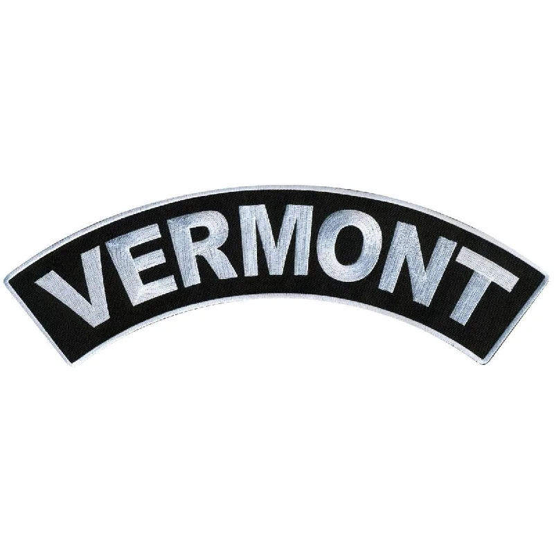 Hot Leathers Vermont 12” X 3” Top Rocker Patch PPM4089