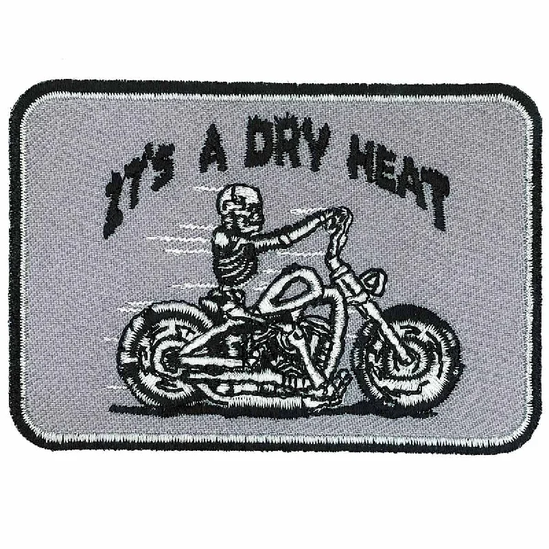 Hot Leathers Skeleton Bike 4" x 3" Patch PPL9156