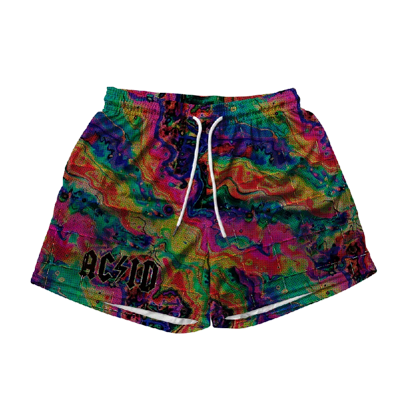 Acid Melt All Over Print Men's Mesh Shorts