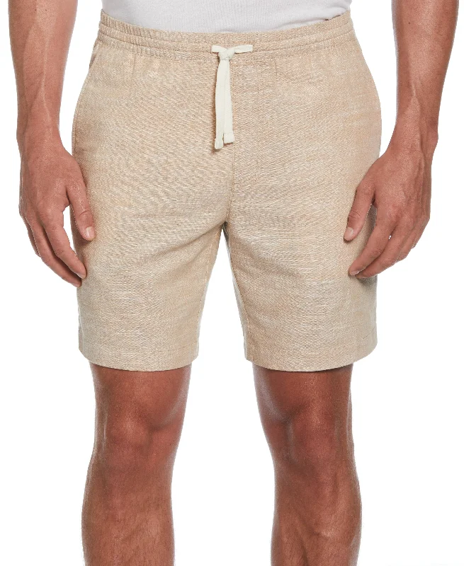 Linen Blend 8" Cross Dyed Slub Short