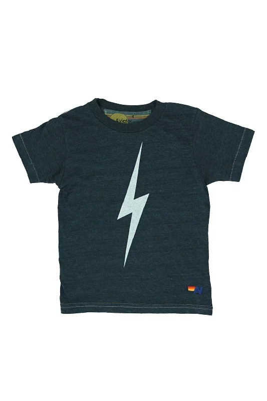 KID'S BOLT TEE - CHARCOAL