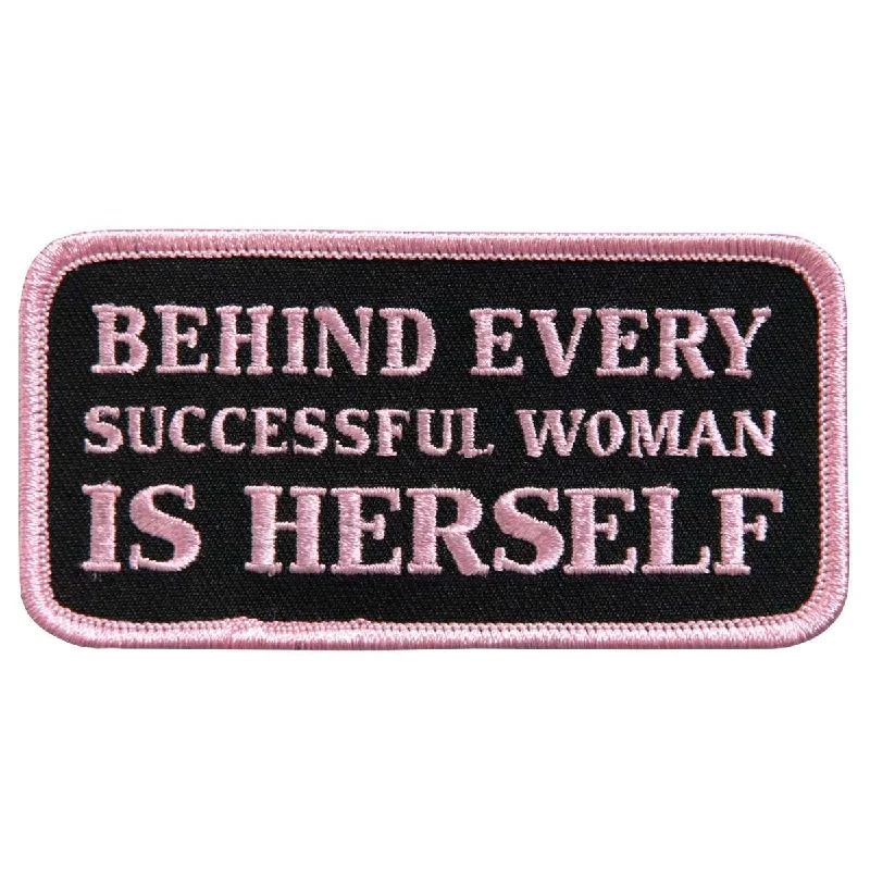 Hot Leathers Behind Every Successful Woman 4" x 2" Patch PPL9409