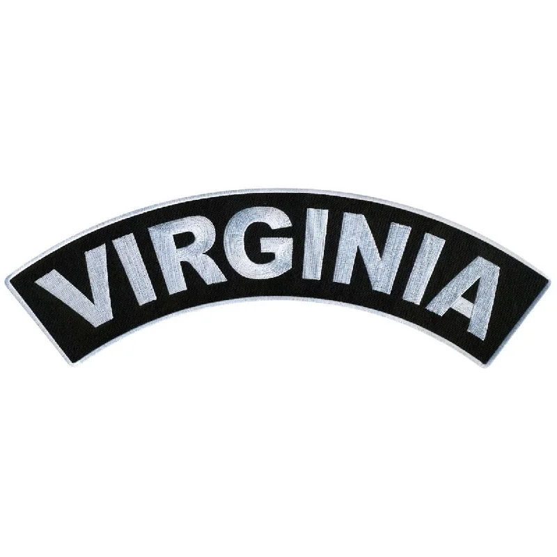 Hot Leathers Virginia 12” X 3” Top Rocker Patch PPM4091