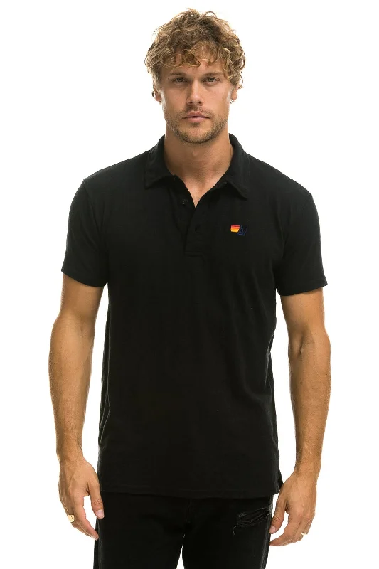 AVIATOR NATION POLO - BLACK