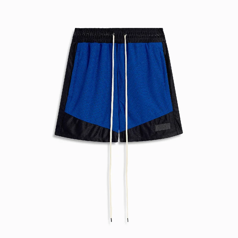 icon mesh gym short / royal blue + black