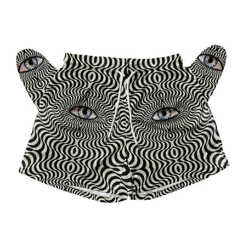 Hypnotic Eye All Over Print Men's Mesh Shorts