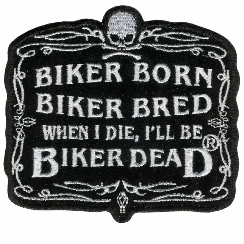 Hot Leathers Biker Born 9" Patch PPA2076