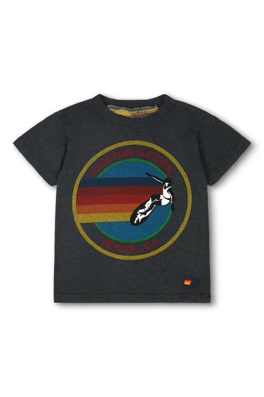 KID'S AVIATOR NATION TEE - CHARCOAL