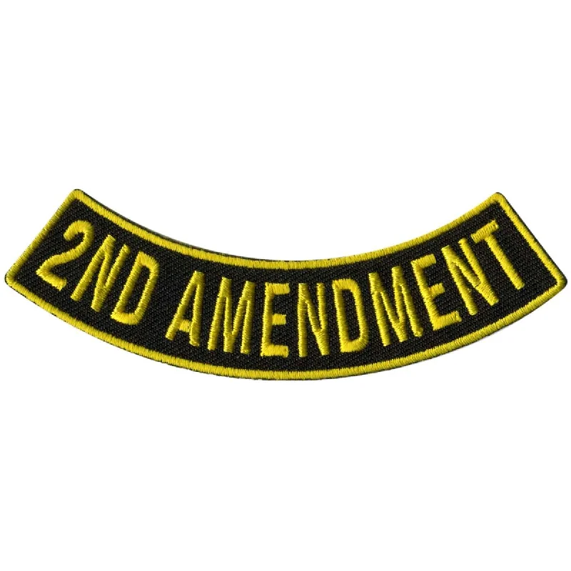 Hot Leathers 2nd Amendment 4" X 1 " Bottom Rocker Patch PPM5102