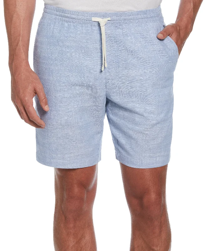 Linen Blend 8" Cross Dyed Slub Short