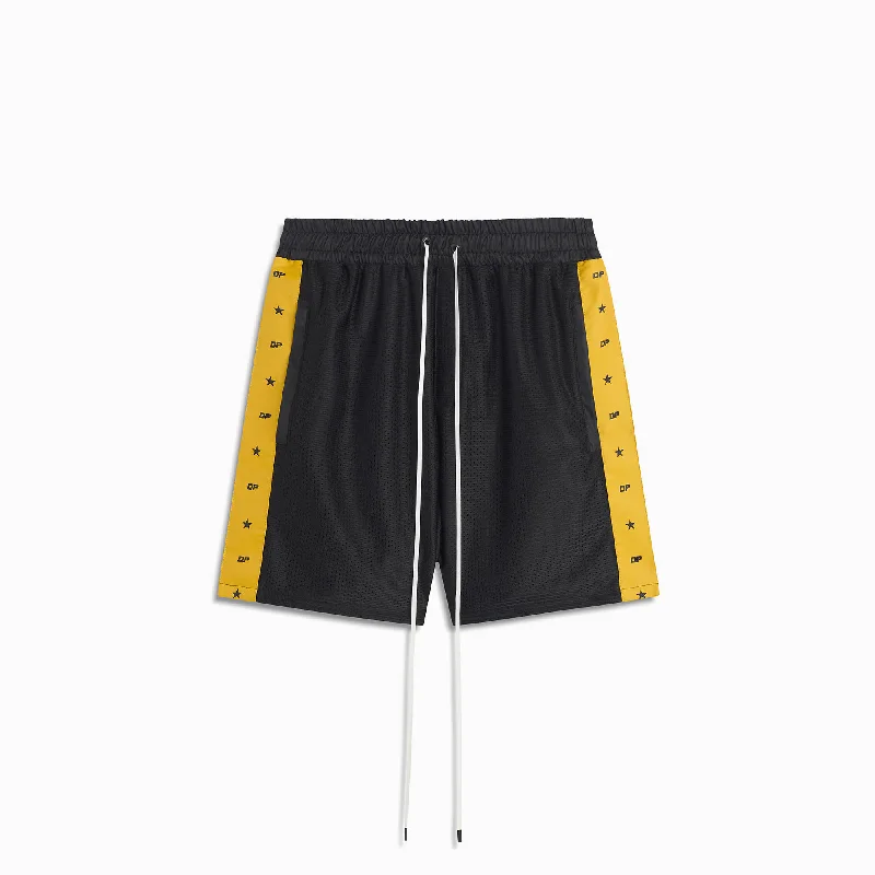 DP all-star mesh gym short / black + yellow