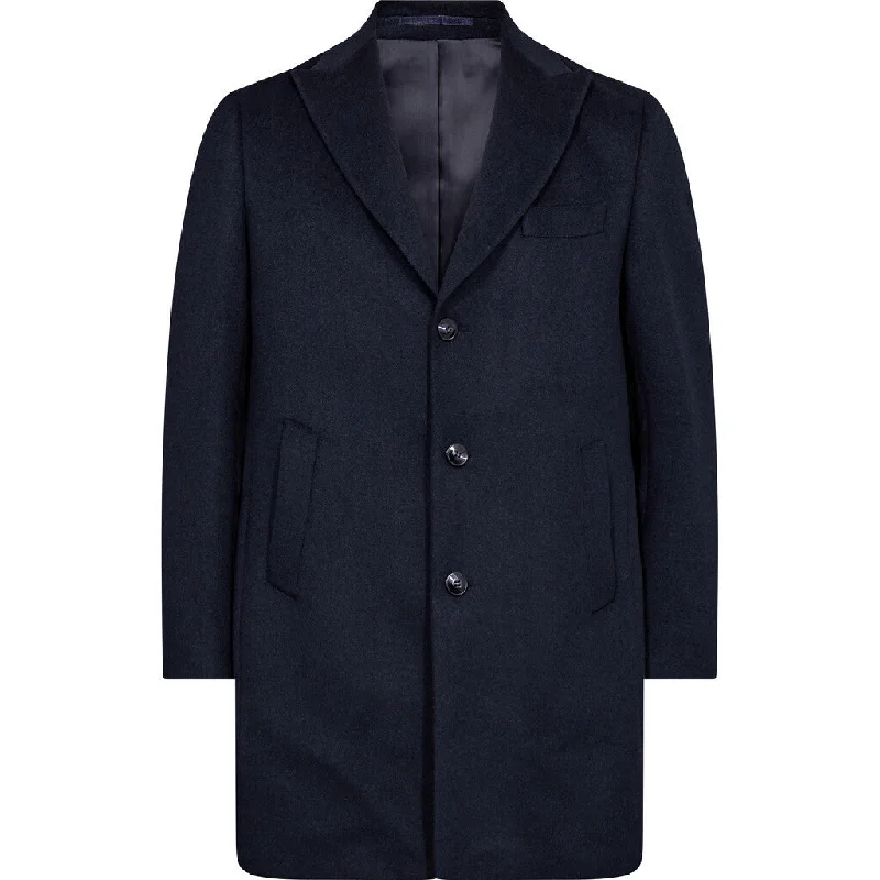 Cooper Wool & Mohair Coat - NAV Navy