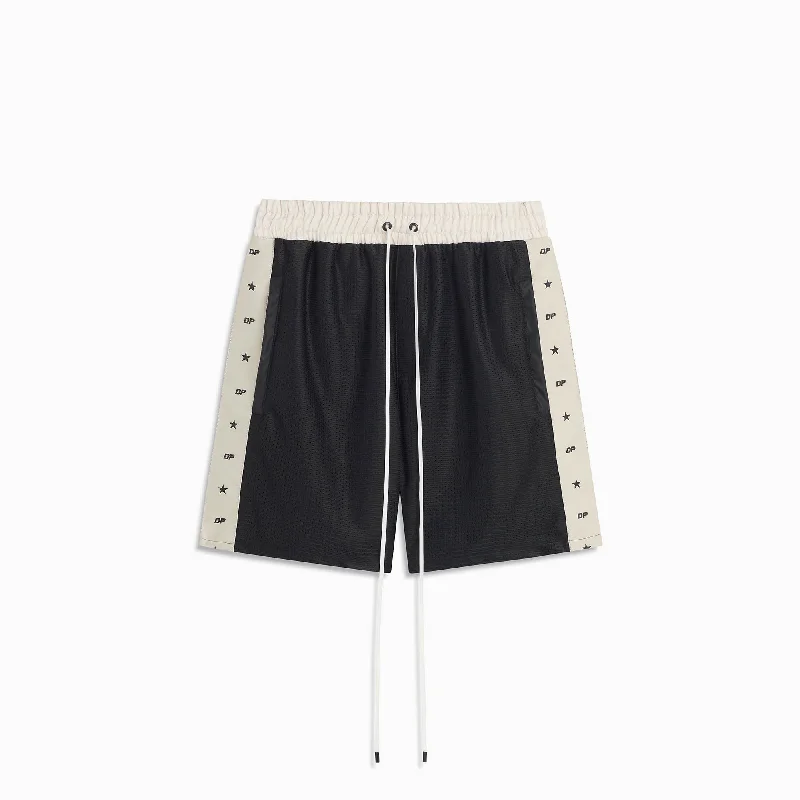 DP all-star mesh gym short / black + ivory