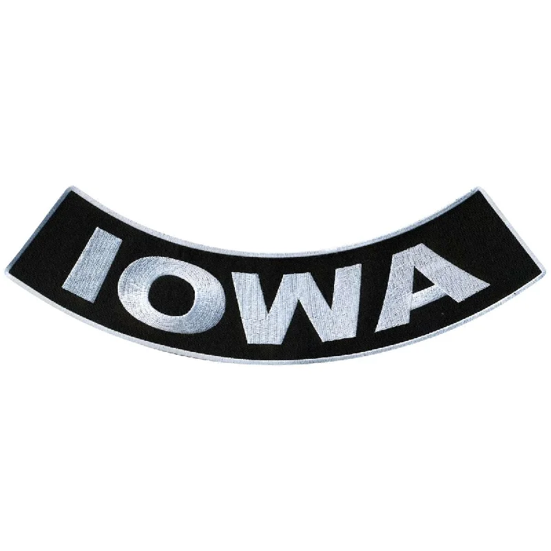 Hot Leathers Iowa 12” X 3” Bottom Rocker Patch PPM5029