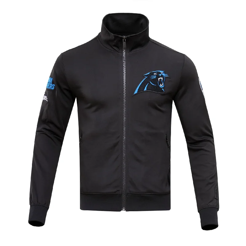 NFL CAROLINA PANTHERS CLASSIC MEN'S TRACK JACKET (BLACK)