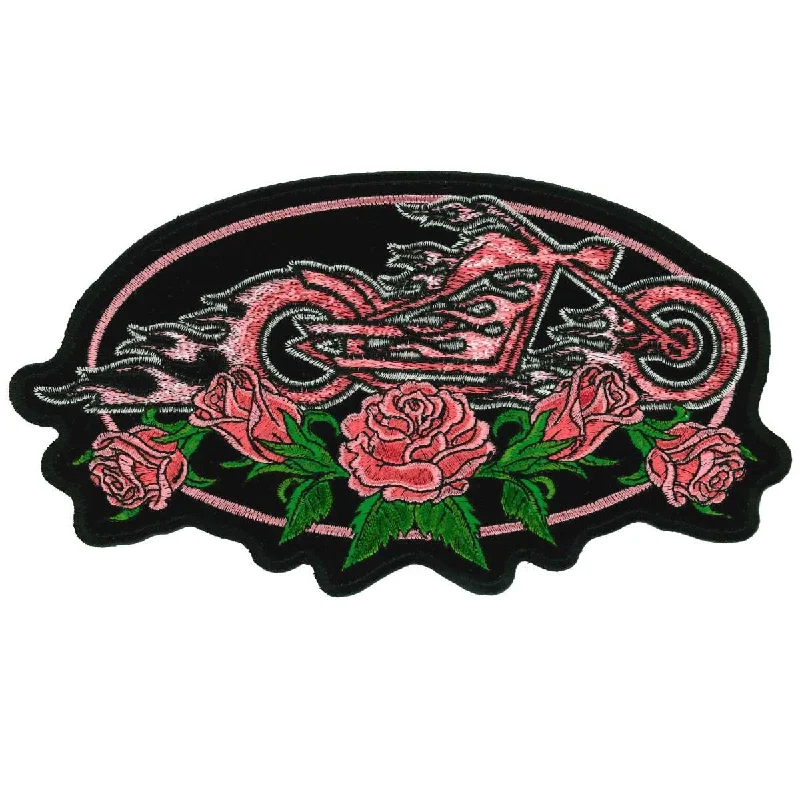 Hot Leathers Rose Oval 5" Patch PPA2092