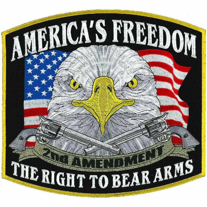 Hot Leathers America's Freedom Second Amendment 10" x 9" Patch PPA3387