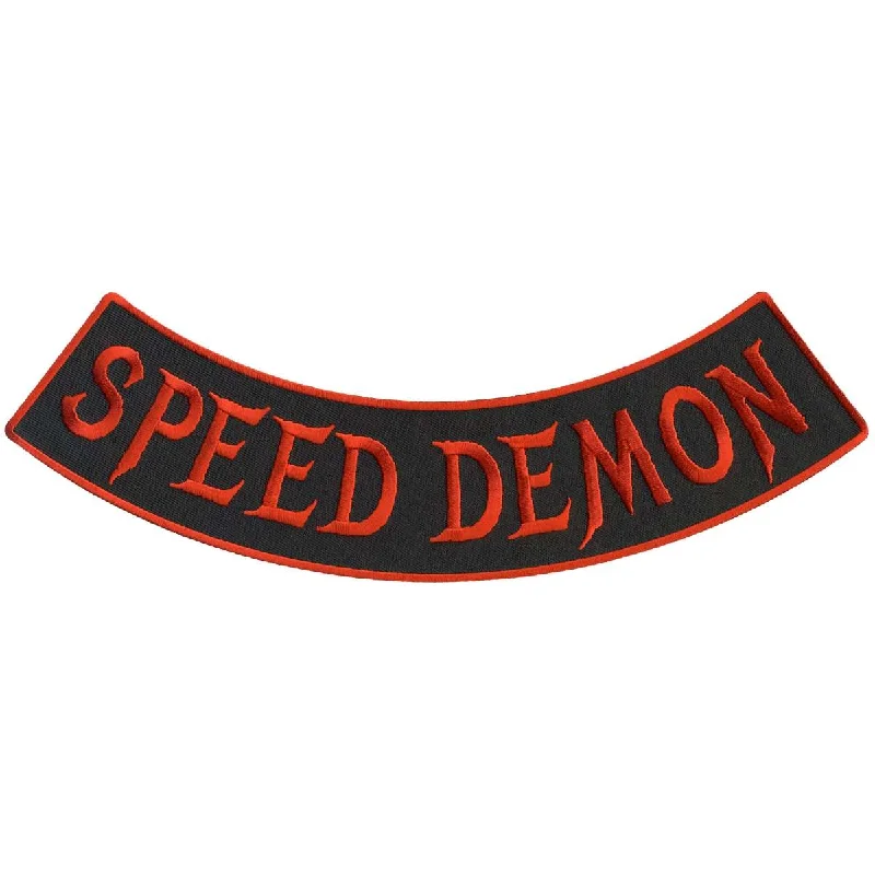 Hot Leathers Speed Demon 12” X 3” Bottom Rocker Patch PPM5207