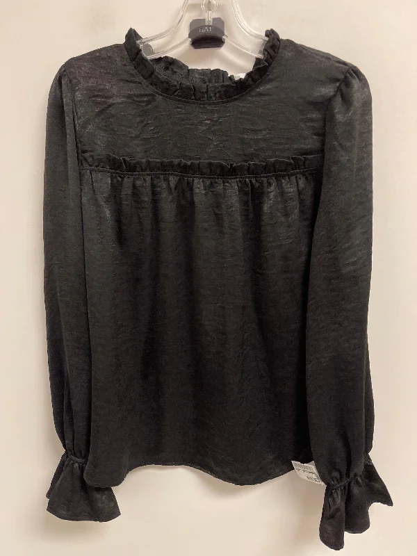 Top Long Sleeve By Ces Femme In Black, Size: L