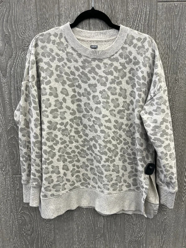 Top Long Sleeve By Aerie In Camouflage Print, Size: M