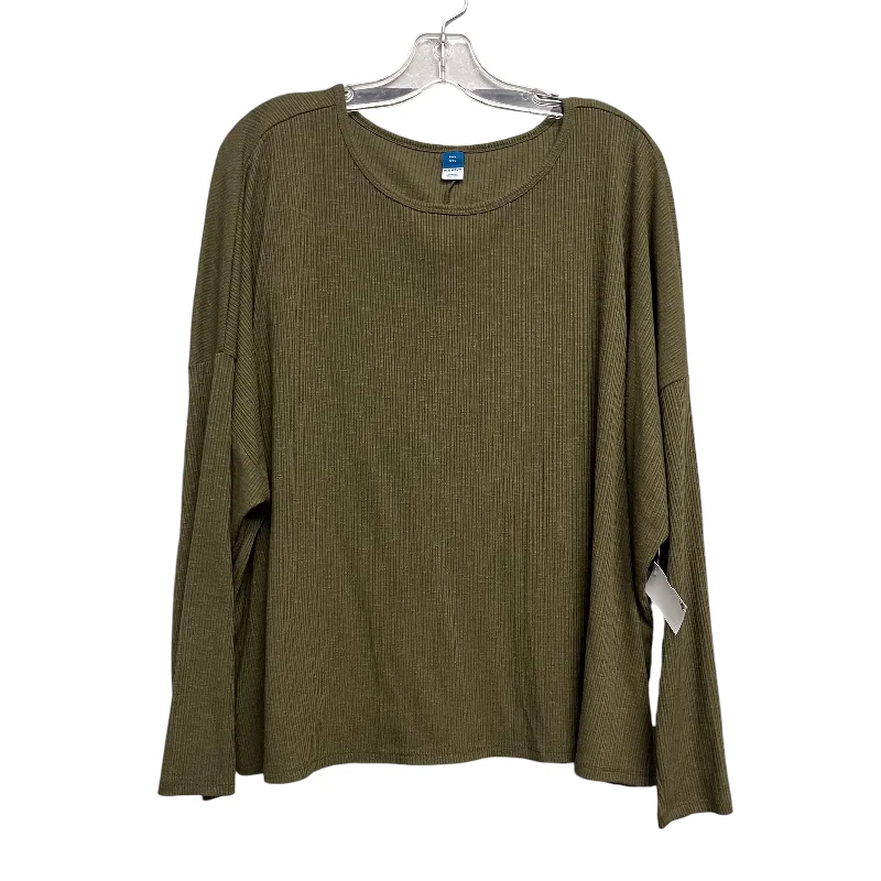 GREEN TOP LS BASIC by OLD NAVY Size:1X