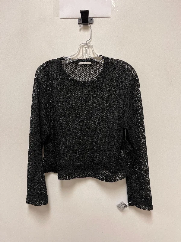 Top Long Sleeve By Clothes Mentor In Black, Size: M