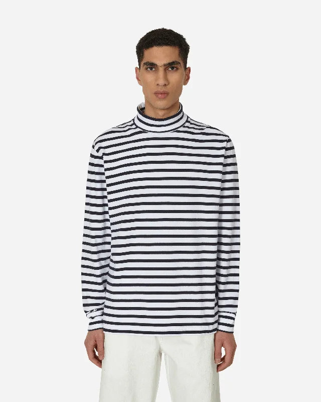 Breton Stripe Turtleneck Navy / White