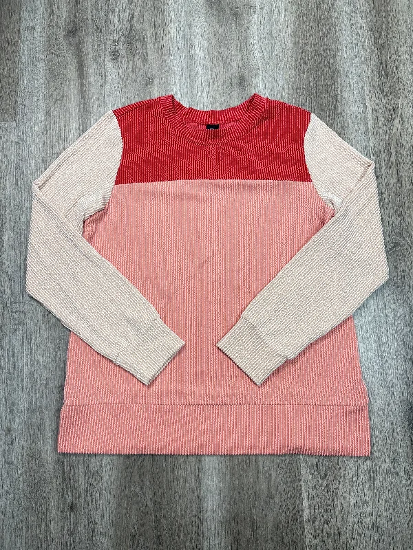 Top Long Sleeve By Yzeggo In Pink, Size: L