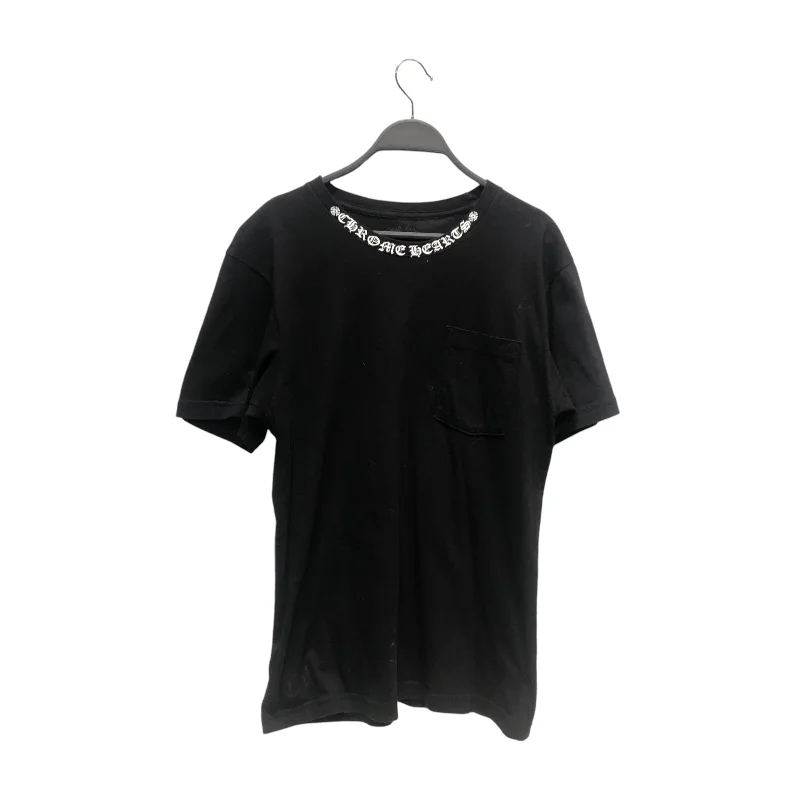 CHROME HEARTS/T-Shirt/M/Cotton/BLK/COLLAR LOGO