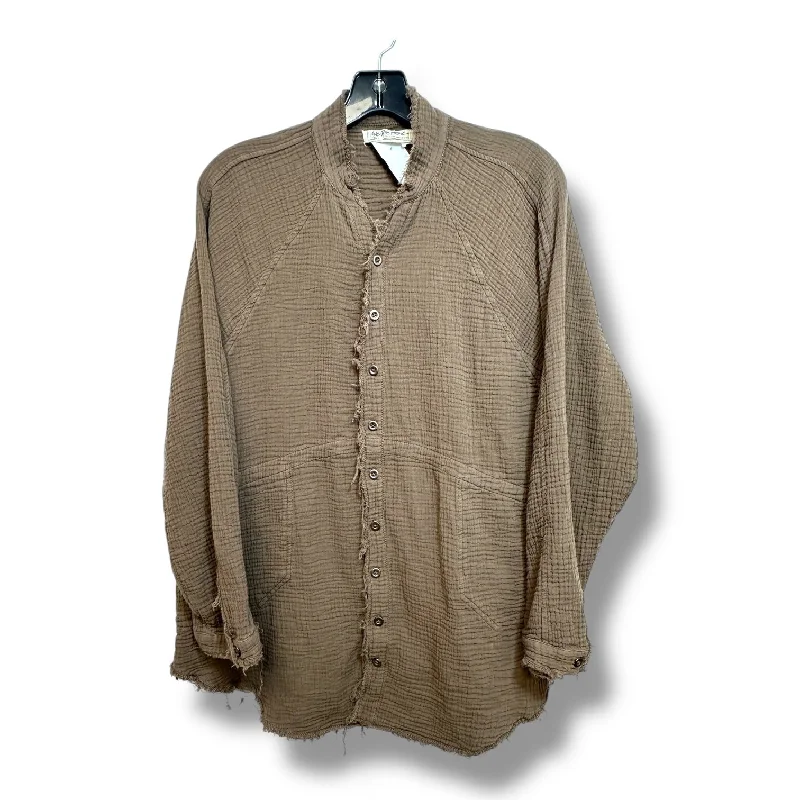 Top Long Sleeve By We The Free In Brown, Size: S