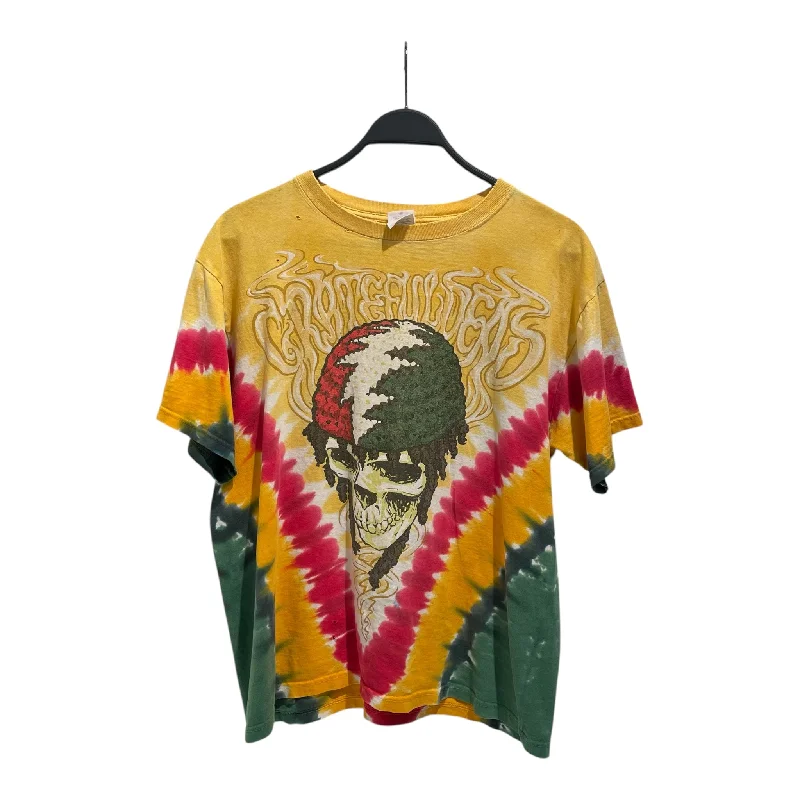 GRATEFUL DEAD/T-Shirt/M/Cotton/YEL/All Over Print/