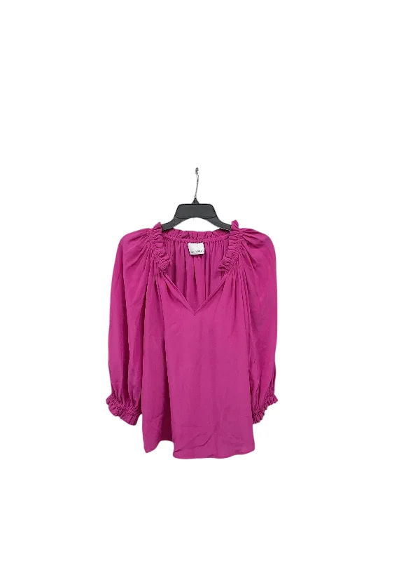 Top 3/4 Sleeve By Cma In Pink, Size: M