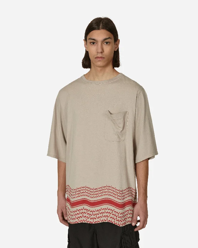 Oversized Shemag T-Shirt Beige