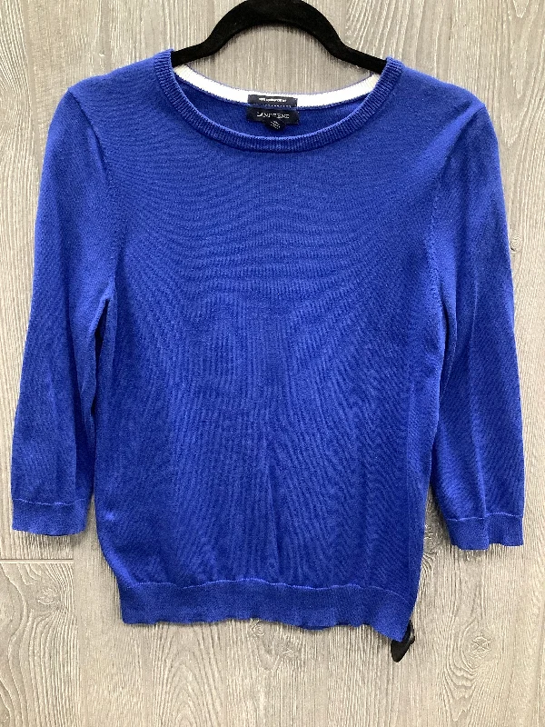 Top Long Sleeve By Lands End In Blue, Size: S