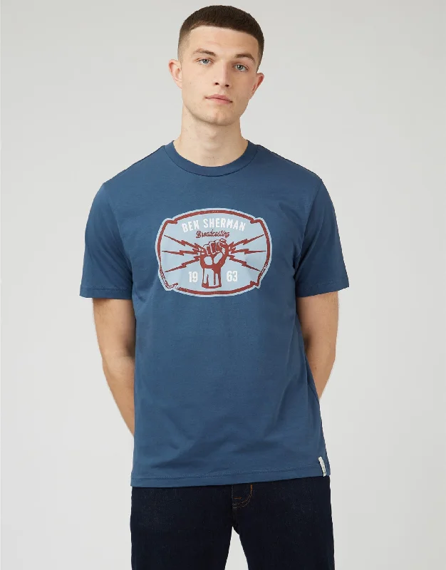 Ben Sherman Broadcasting Power Blue Denim T-Shirt