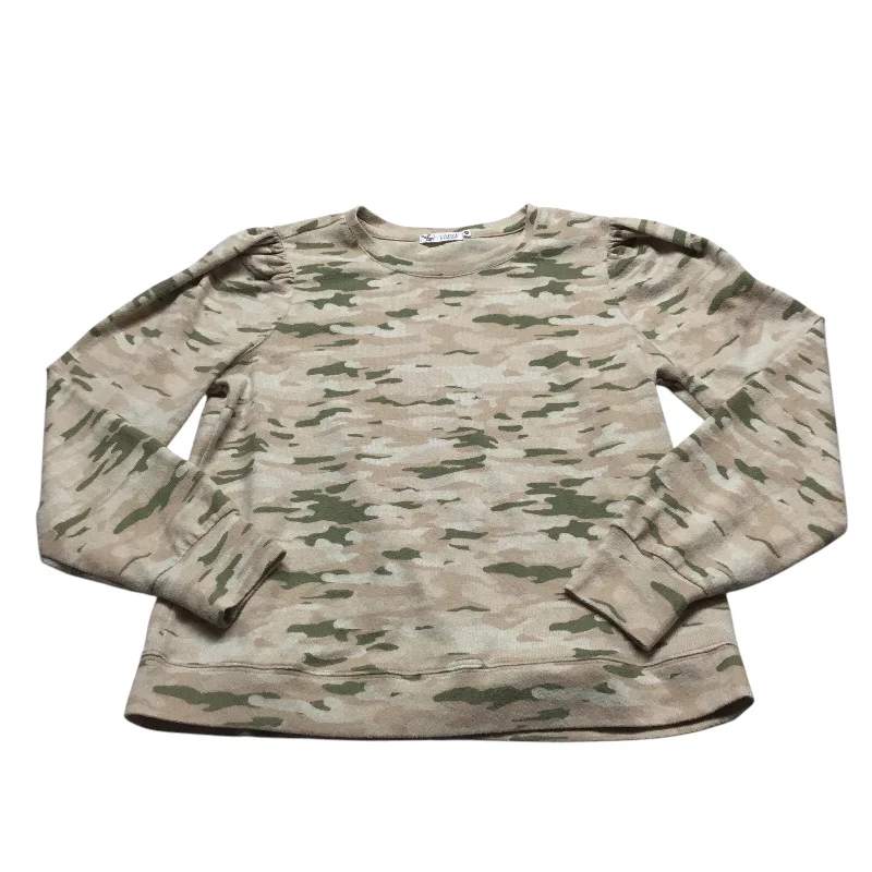 Top Long Sleeve By Carve Designs In Camouflage Print, Size: M