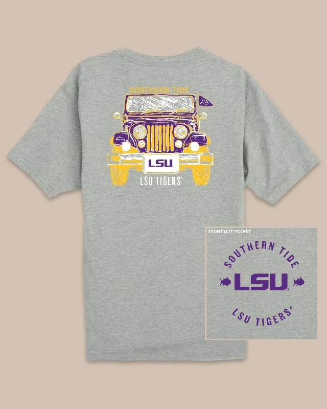 LSU Tigers Heather Front Plate T-Shirt