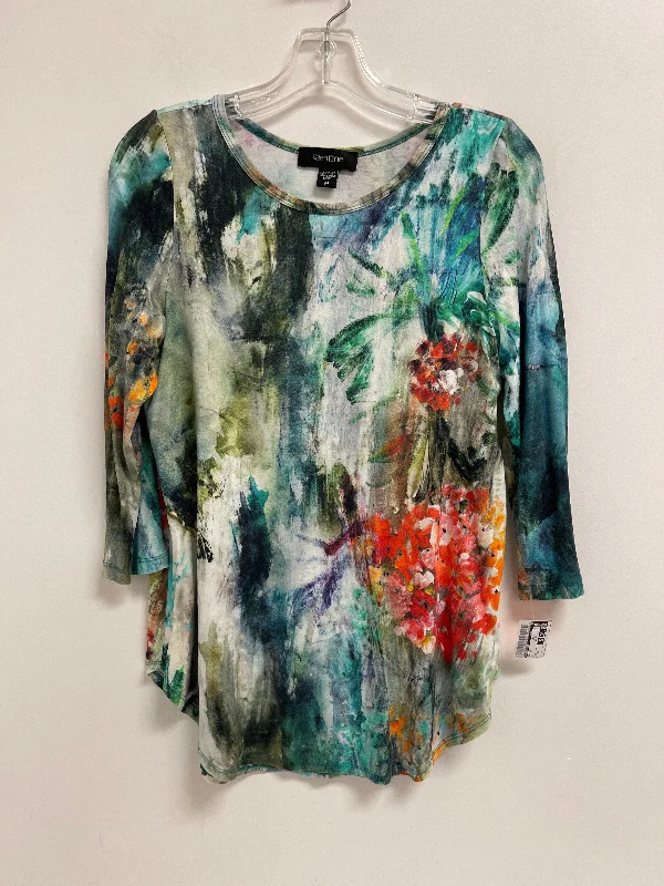 Top Long Sleeve By Karen Kane In Multi-colored, Size: M