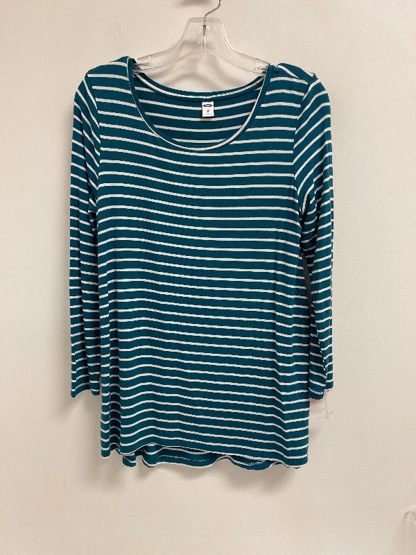 Top Long Sleeve By Old Navy In Striped Pattern, Size: M