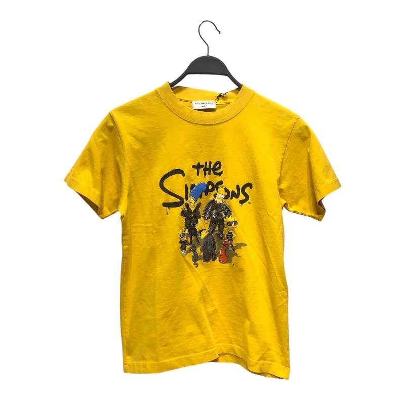 BALENCIAGA/T-Shirt/XXS/Cotton/YEL/Graphic/THE SIMPSONS