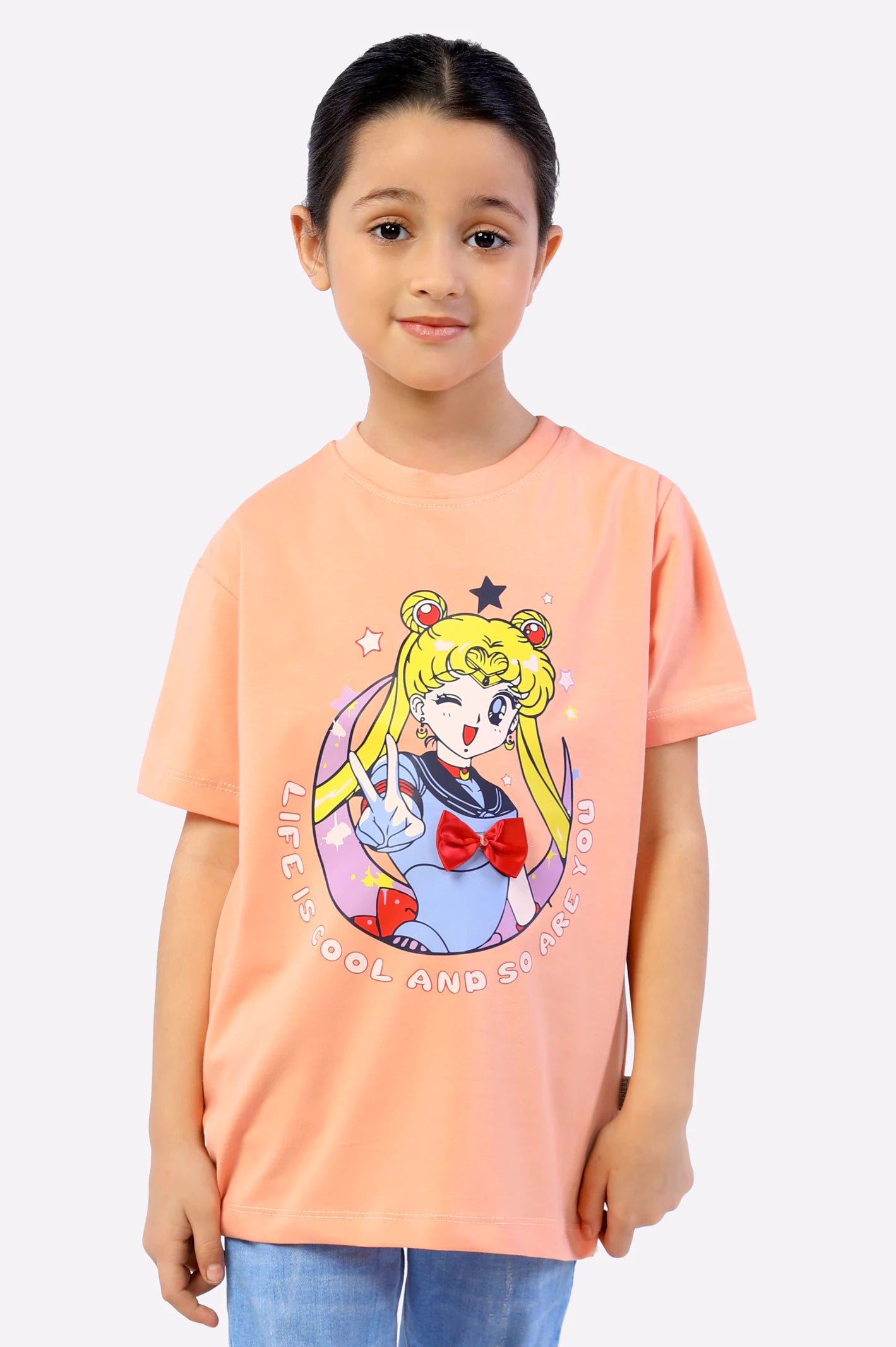 Sailor Moon Anime Print Girls T-Shirt